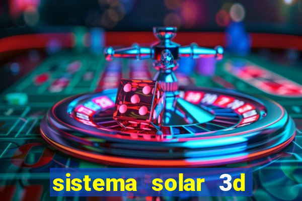 sistema solar 3d em movimento